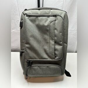 eBags EB2146-16 USB Travel Professional Slim Laptop Backpack Gray W/ Orange Int.